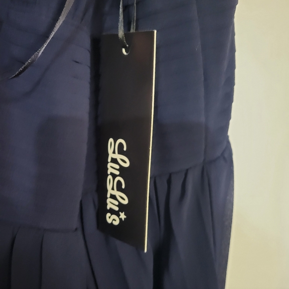 Lulus navy blue maxi dress women size small - Picture 5 of 10